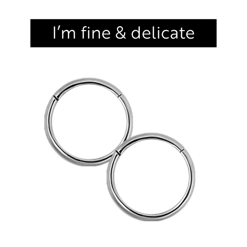 Titanium Sleeper Earrings 18 Gauge - 10mm - Pair
