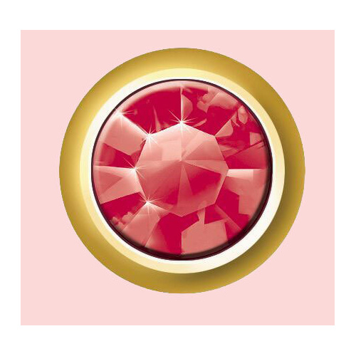 Mount Studs Gold Regular July - Ruby
